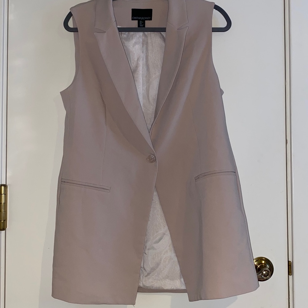 Cynthia Rowley Light Pink Vest